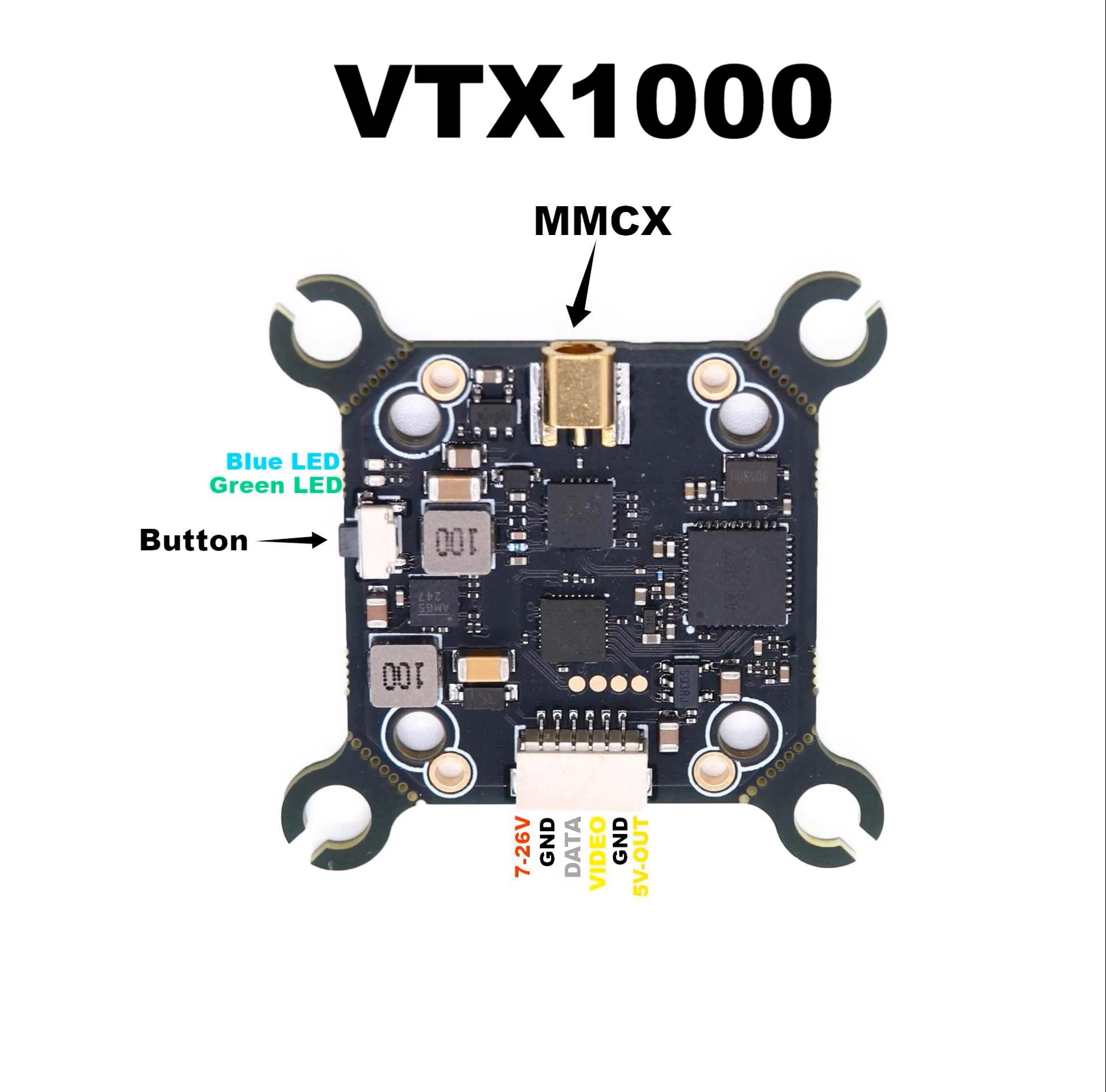 B-CUBE 5.8G VTX 800 1000 1600  - Geprc Rad Vtx 5.8G 2.5W บทวิจารณ์และราคา